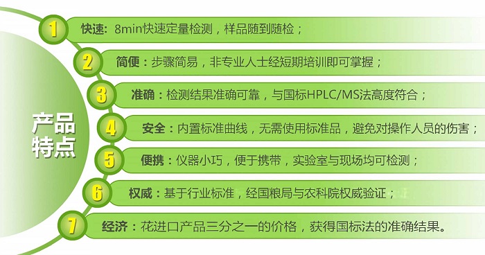 南京微測生物真菌毒素系列熒光定量檢測試紙條產品亮優點